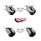 Service Caster 3.25 Inch Glass Filled Nylon Caster Set Roller Bearings 4 Swivel Lock 2 Brake SCC-30CS3420-GFNR-SLB-BSL-2-BSL-2 - alternate 3